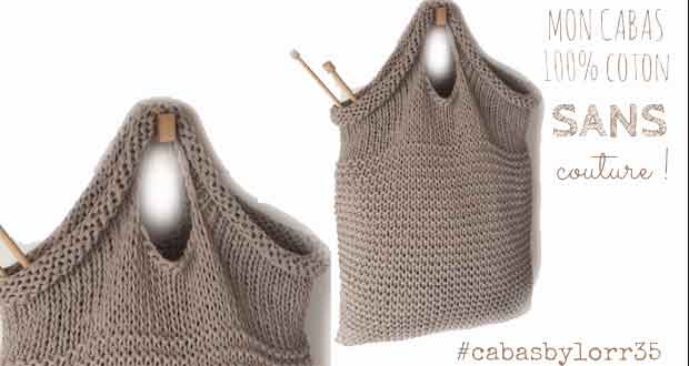 Cabas tricot sans couture