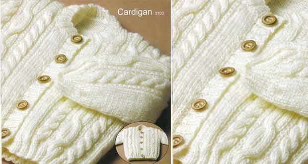 Cardigan torsadé