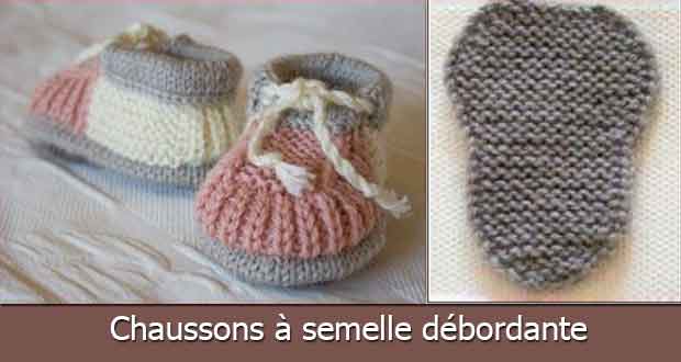 Chaussons à semelle débordante