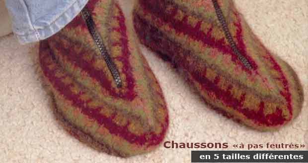 Chaussons à pas feutrés