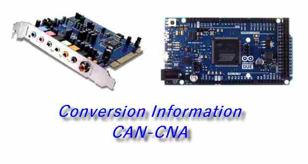 Conversion des informations CAN-CNA
