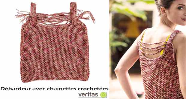 Débardeur avec chaînettes crochetées