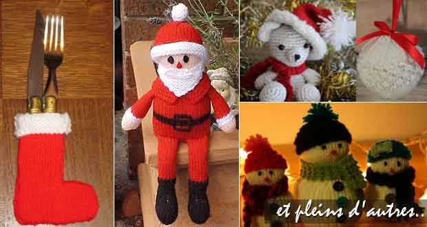 Déco de Noël au tricot ou crochet