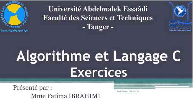 Exercices et corrigés d'algorithme