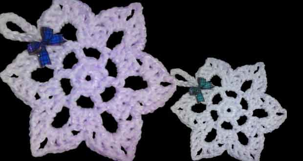 Flocon de neige en crochet