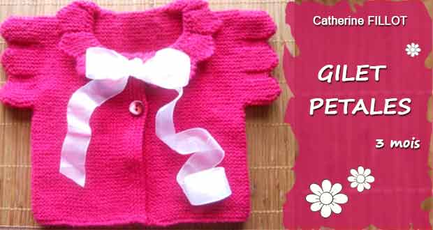 Gilet Pétale pour bébé