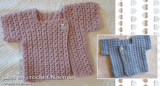 Gilet en crochet Noémie Gilet en crochet Noémie