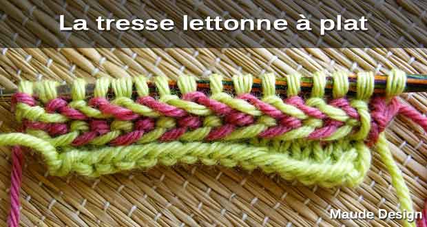 La tresse lettonne à plat