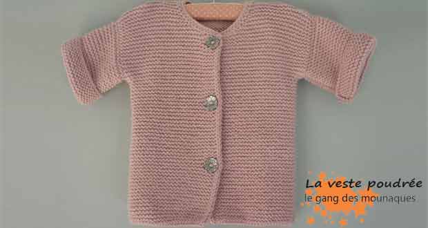 La veste de fille poudrée La veste de fille poudrée