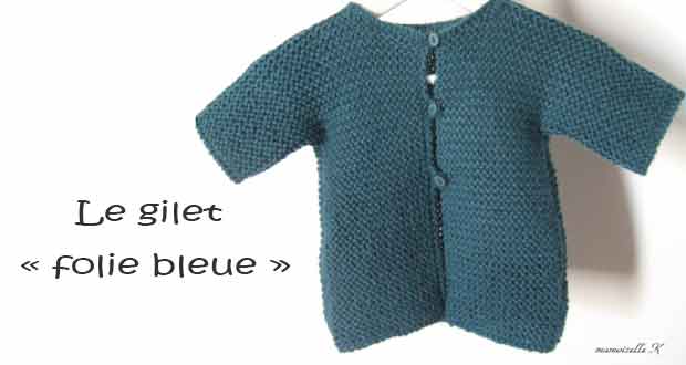 Gilet folie bleue