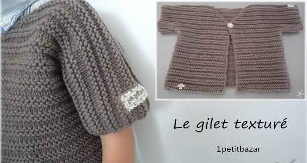 Le gilet texturé Le gilet texturé