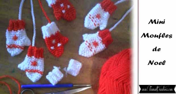 Mini Moufles de Noel Mini Moufles de Noel
