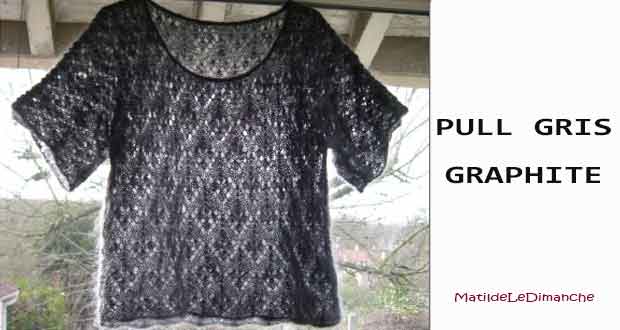 Pull gris graphite