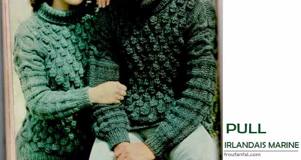 Pull Irlandais Marine