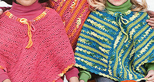 Ponchos faciles au crochet