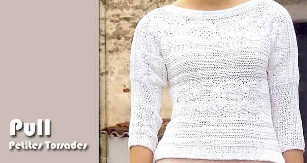 Pull petites torsades