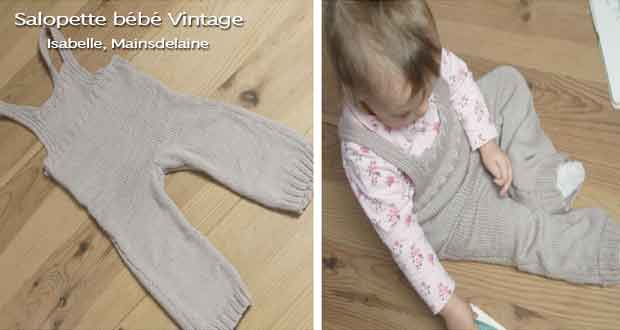Salopette bébé Vintage