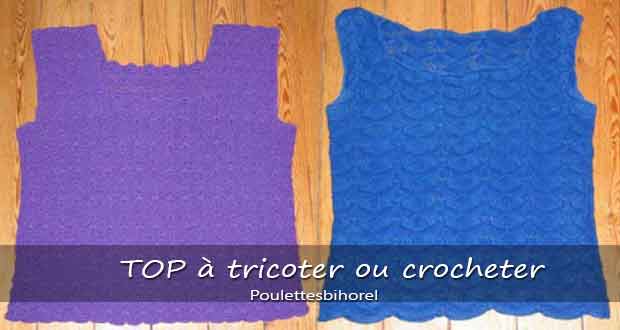 Top à tricoter ou crocheter