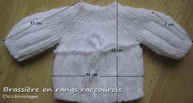 Brassière en rangs raccourcis