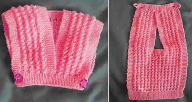 cache coeur tricot