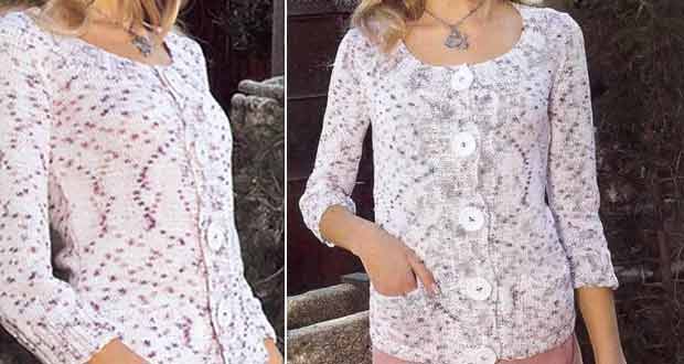 Cardigan chiné Lilas Cardigan chiné Lilas