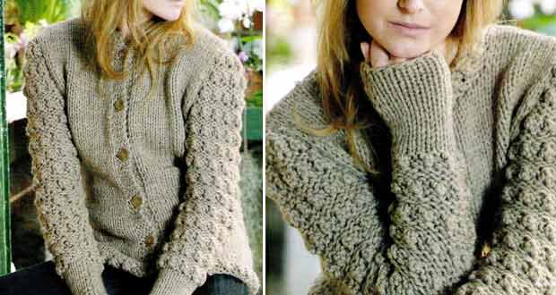 Cardigan noisette