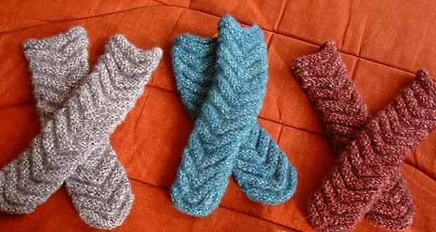 Chaussettes à chevrons