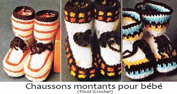 Chaussons montants bébé Chaussons montants bébé