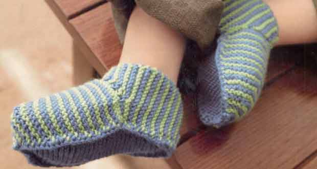 Chaussons rayés bambino Chaussons rayés bambino