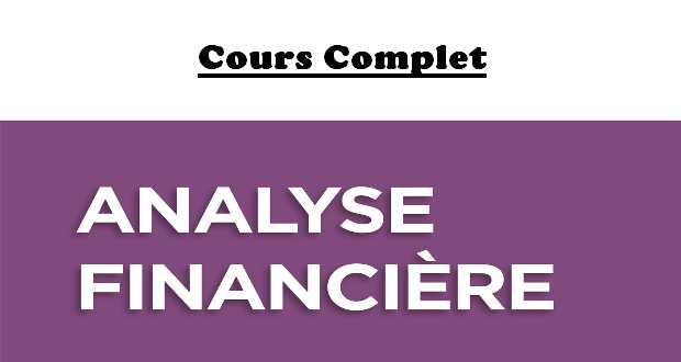 Cours complet d'analyse financière