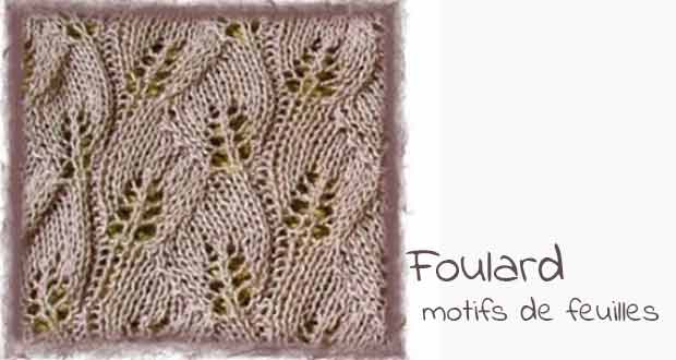 Foulard motifs feuilles Foulard motifs feuilles