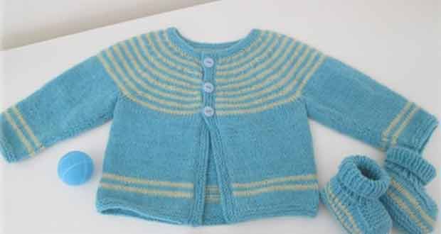 Gilet avec empiècement et ses petits chaussons Gilet avec empiècement et ses petits chaussons