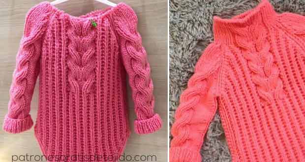 Gilet rose torsades Gilet rose torsades