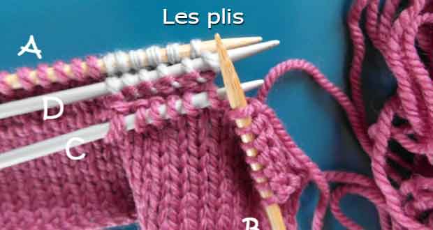 Plis au tricot