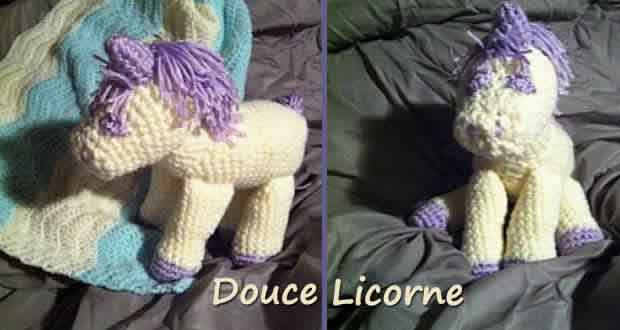 Douce Licorne au crochet