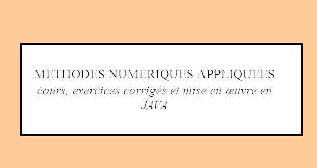 Méthodes numériques appliquées