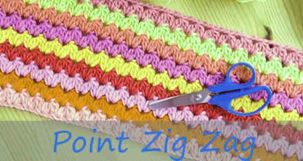 Point zig zag tricot