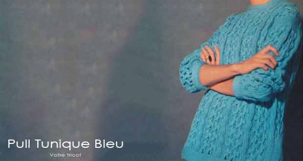 Pull tunique bleu Pull tunique bleu