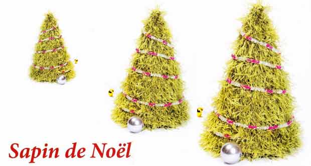 Sapin de Noël au tricot