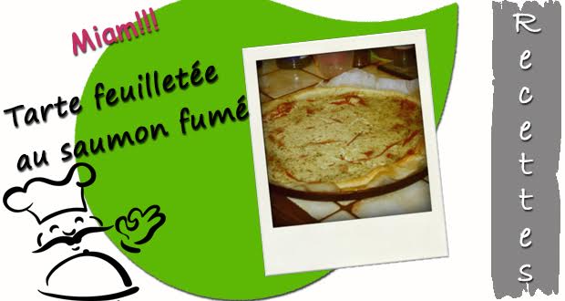 Tarte feuilletée au saumon fumé