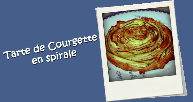 Tarte de courgette en spirale