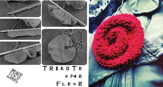 Tricote une fleur